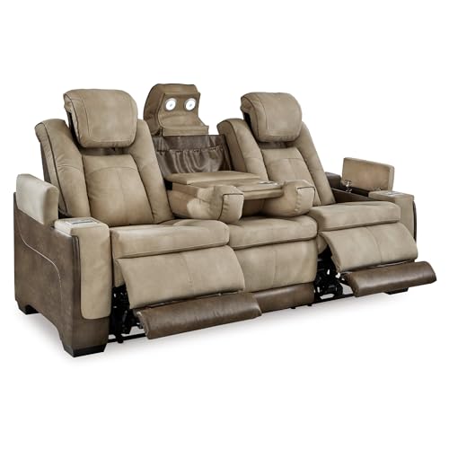 Ashley Signature Design Next-Gen DuraPella Power Reclining Sofa Beige - Sand Variation