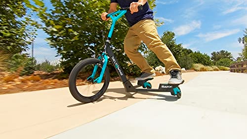 Razor DeltaWing Three-Wheel Scooter - Black & Mint Green, One Size