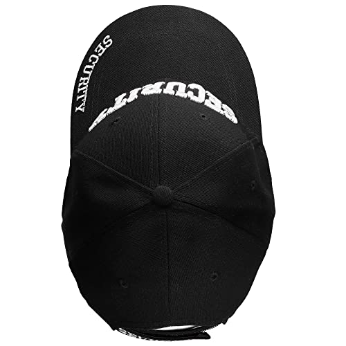 Falari Wholesale 12-Pack Security Baseball Caps - White One Size Embroidery
