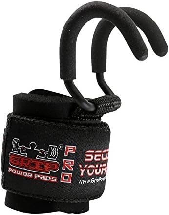 Skiennix Heavy Duty Weight Lifting Rod Hooks - Durable Wrist Wraps & Gym Grips | Set of 2