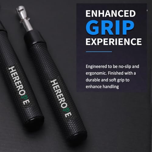 Inky 9'2" Weighted Jump Rope for Men Women, Interchangeable 1/6lb-1/2lb, Adjustable Tangle-Free Fitness Rope