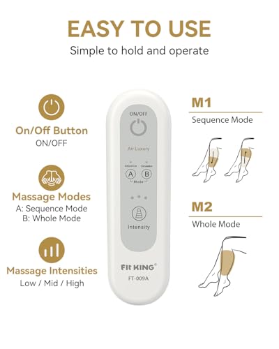 Light Gray Compression Leg & Foot Massager Boots - Circulation & Swelling Relief