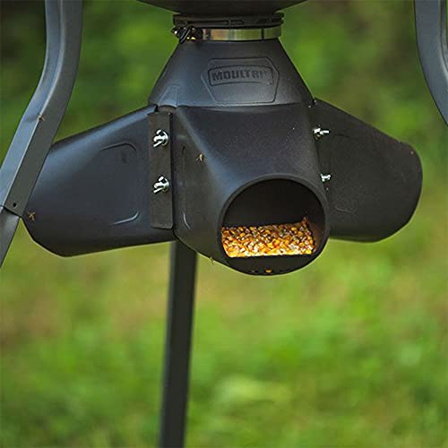 Moultrie Gravity Feeder Kit with Quick-Lock Adapter for Deer and Wildlife