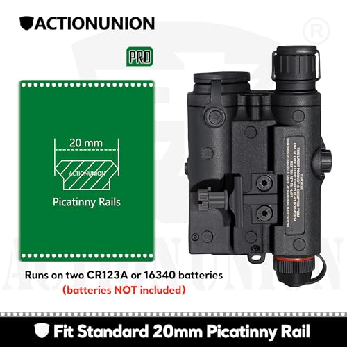 ACTIONUNION Black PEQ-15 Laser & LED Light Combo for Airsoft