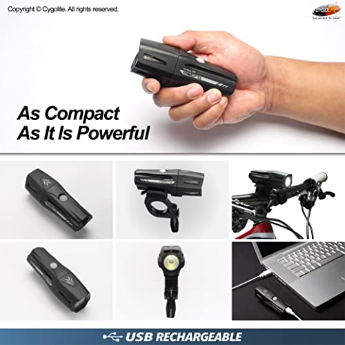 1200 Lumen Bike Light with 9 Modes Waterproof USB Rechargeable Headlight