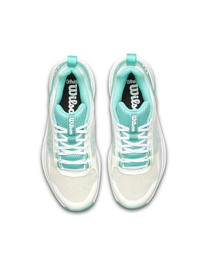 Women’s Wilson Hurakn Pro V2 Padel Shoes - White Turquoise 8.5
