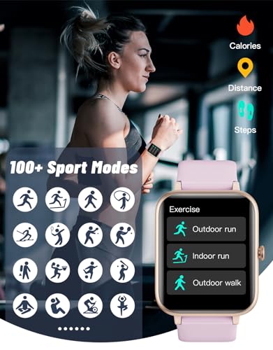Smart Watch for Women Bluetooth Call - Violet Purple - Fitness & Sleep Tracker