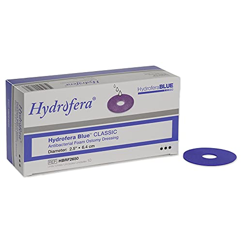 Hydrofera Blue Ostomy Foam Dressing 2.5 Inch Diameter Box of 10