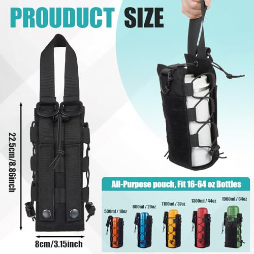 2 Pack Fuel Bottle Holder Black Stylish Style Rugged Durable Motorcycle Gear