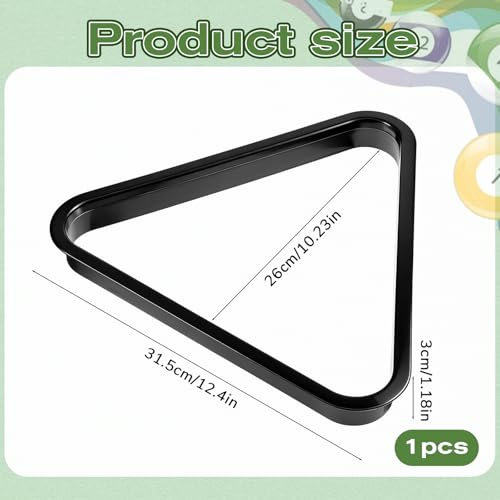 Plastic Billiard Ball Rack Triangle for Pool Table - Standard 2-1/4 Inch