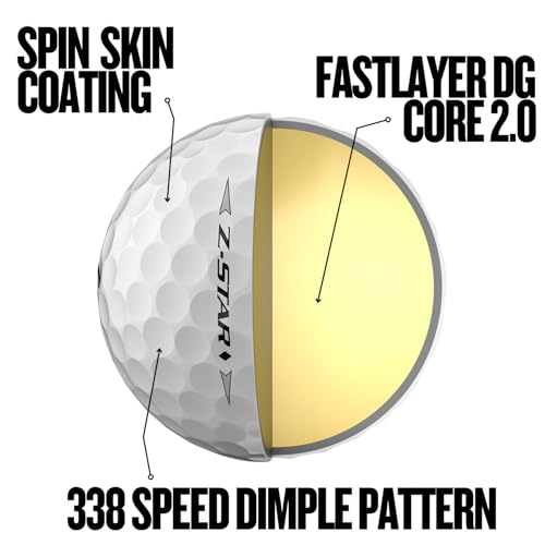Srixon Z-Star Diamond Golf Balls 36 Pack White High-Performance Tour Level