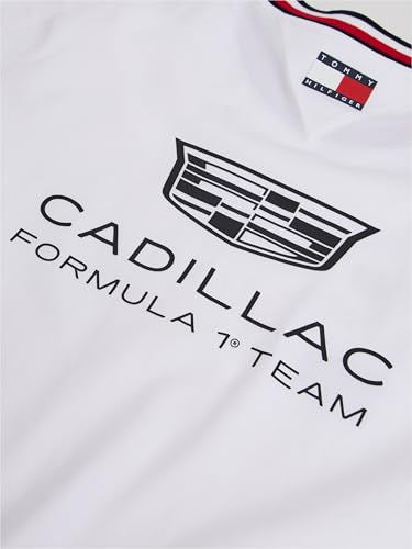 Tommy Hilfiger Men's F1 Graphic Tee White XX-Large - Motorsport Casual T-Shirt