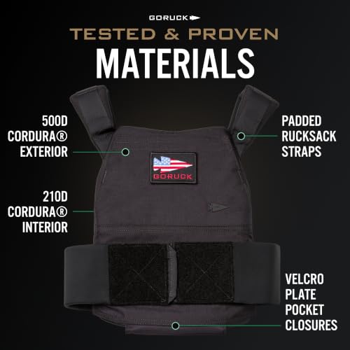 Weighted Rucking Vest for Men and Women - Adjustable, 14-20 lbs L/XL