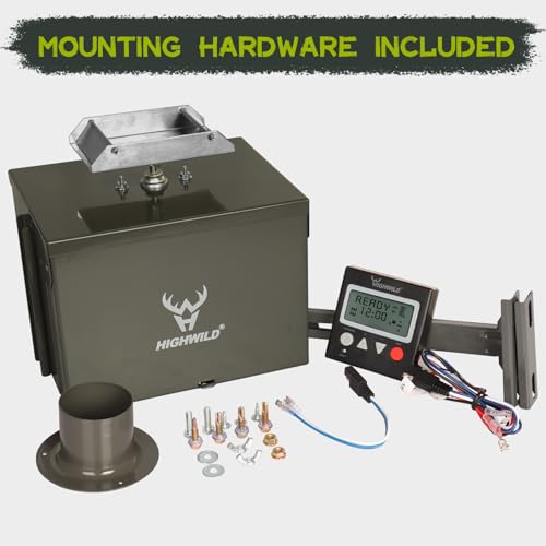 12V Digital Deer Feeder Kit with Programmable Feeding Schedule for Hunting