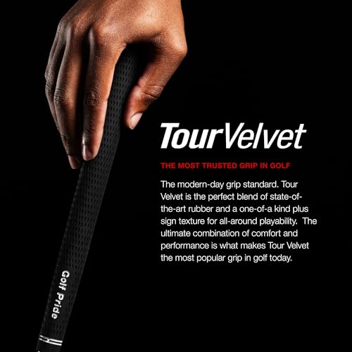 Golf Pride Tour Velvet Midsize Golf Grip 13-Pack - Standard Size, Slip-Resistant