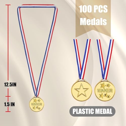 50pcs Gold Medals for Kids Awards Sports Competition Talent Show