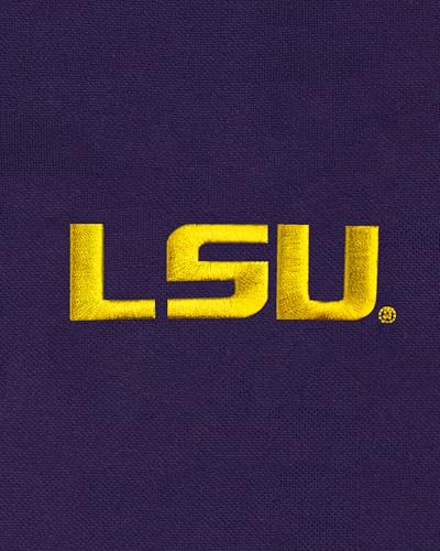 LSU Tigers Men's Polo Shirt - XX-Large Team Color Moisture Wicking Embroidered Logo
