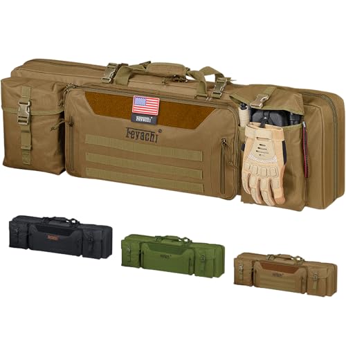 Feyachi 42-Inch Soft Rifle Case Backpack with MOLLE System Khaki
