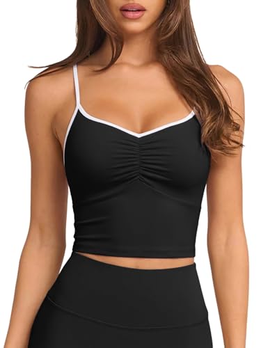 Women’s Longline Padded Sports Bra Workout Top Small Black INNO MINT