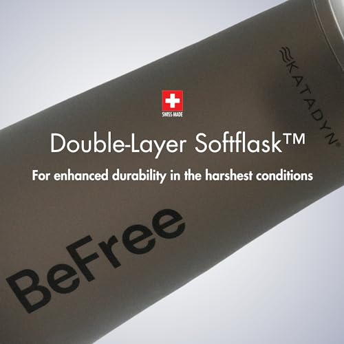 Katadyn BeFree 1L Black Collapsible Water Filter Bottle for Hiking Outdoors