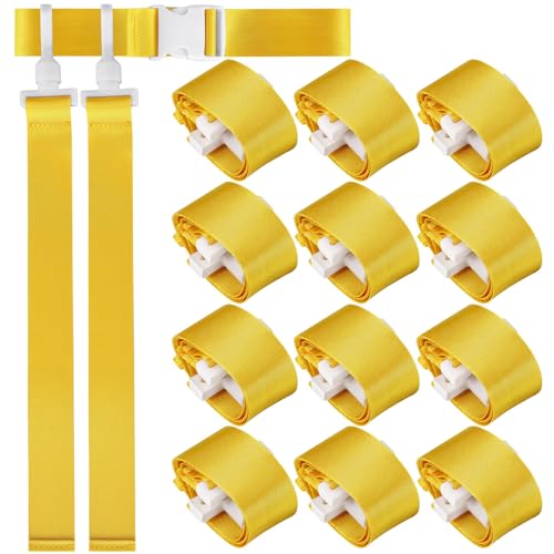 Peryiter Player Flag Football Belt Yellow 24 - Adjustable Flag Football Gear