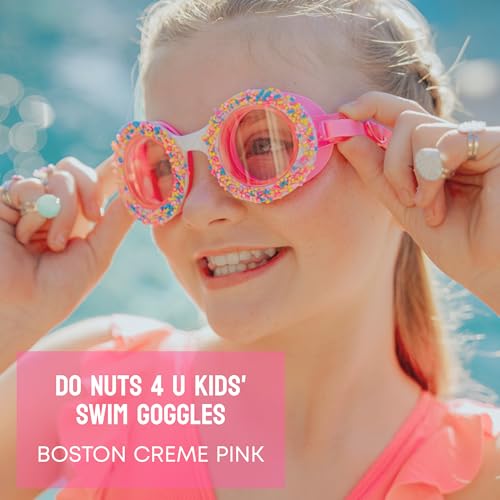 Kids Swim Goggles with Anti-Fog UV Protection Adjustable Strap - Leakproof for Pool Beach & Swim Lessons
