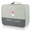 Multifunction First Aid Bag - Waterproof Emergency Medical Storage for Outdoor Camping Hiking Travel Light Grey