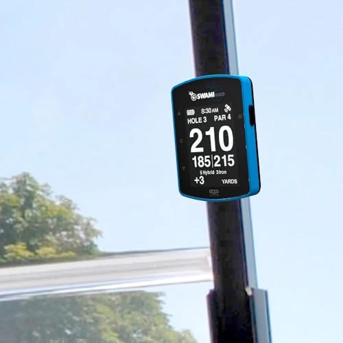 Izzo Swami KISS 2.0 Handheld Golf GPS Rangefinder Blue with Magnetic Attachment