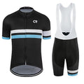 Cycling Jersey Set Men's Road Bike Jersey & Bib Shorts - Medium Black Blue