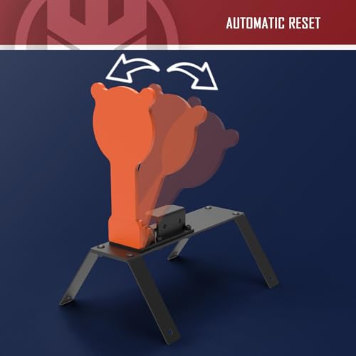 KNINE OUTDOORS Auto Reset Steel Gong Target 3/8'' AR500 for Shooting Range