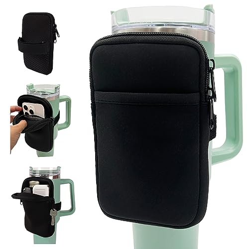 Water Bottle Pouch for Stanley Cup - Max Black Water Bottle Holder