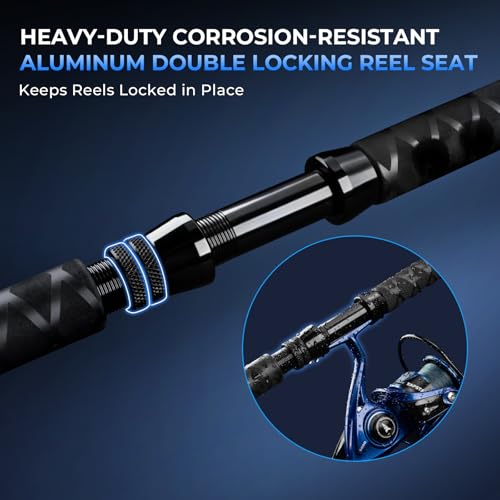 KastKing Kapstan Saltwater Spinning Rod 8'0" MH Fast Action 2-Piece
