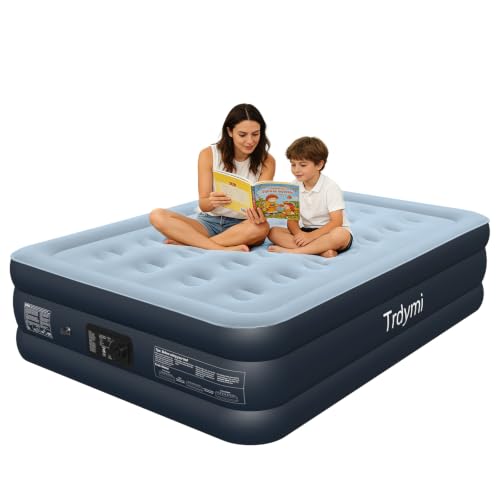Full Size Air Bed with Built-in Pump - 600 lbs Capacity, Portable, Comfortable