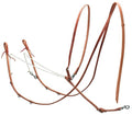 German Leather Martingale Horse Tack - Russet Equestrian Training Tool