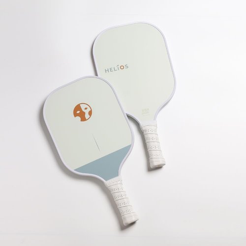The Helios Pickleball Paddle - Misty | Particle-Printed Carbon Fiber Surface with 13mm Reactive Honeycomb Core | 8oz, Beginner to Intermediate Level Paddle for Power & Consistency | USAP Approved