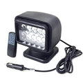 6 Inch 50W LED Search Light with Remote & Magnetic Base - Black