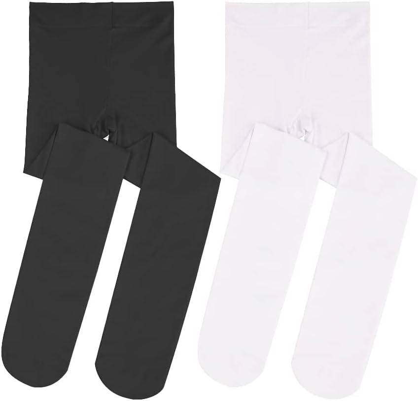 Stelle Girls' Ultra Soft Dance Tights - Comfortable Footed Design for Toddlers to Big Kids