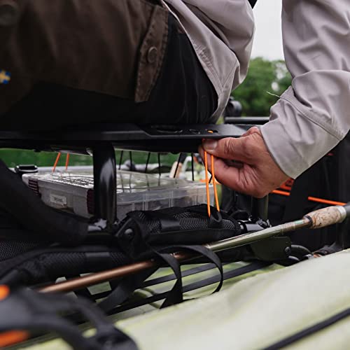Kayak Seat - Adjustable Folding Kayak Seat with Back Support for Fishing & Touring - Black