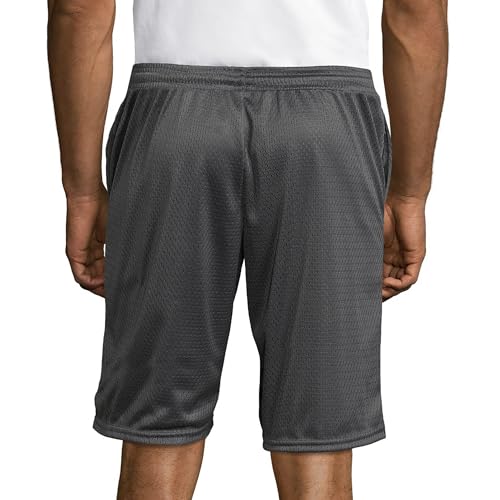 Hanes Men's Mesh Pocket Athletic Shorts - X-Large Railroad Gray