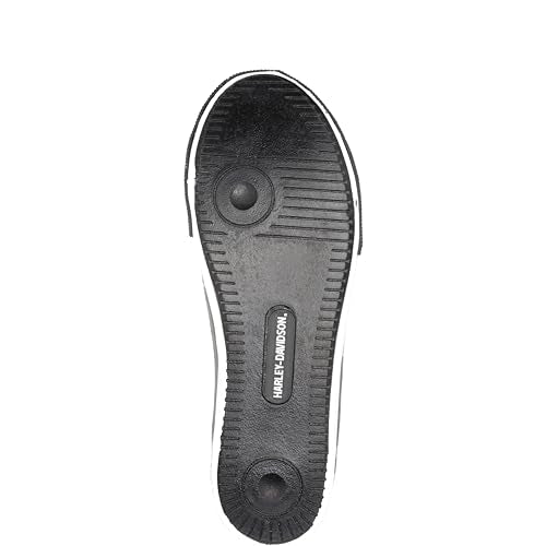 Harley-Davidson Men's Baxter Sneakers Black/White 12 Casual Leather Shoes