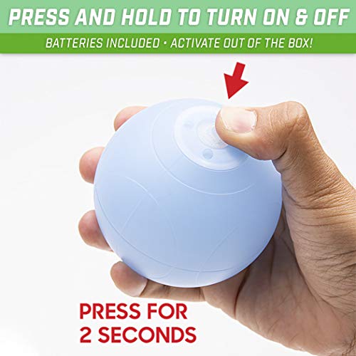 GoSports LED Bocce Ball Set - 85 mm Night Light Version with Carry Case