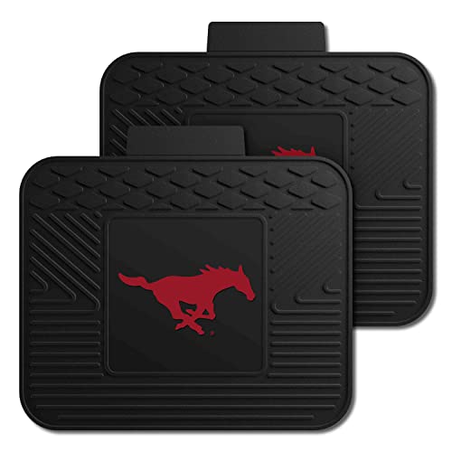 FANMATS NCAA SMU Mustangs Vinyl Car Mat Set - Southern Methodist University Red