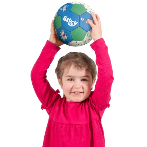 Bluey Jr PVC Soccer Ball - Vibrant Bluey Characters, Durable & Bouncy, Indoor & Outdoor Play, Includes Variation Bluey Jr / Soccer Ball