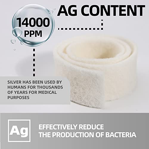 Silver Calcium Alginate Wound Dressings - Absorbent Painless Treatment for Burns Ulcers 6 Pack
