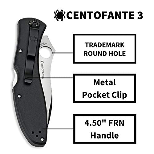 Spyderco Centofante 3 Folding Pocket Knife VG-10 Blade, Elegant Design