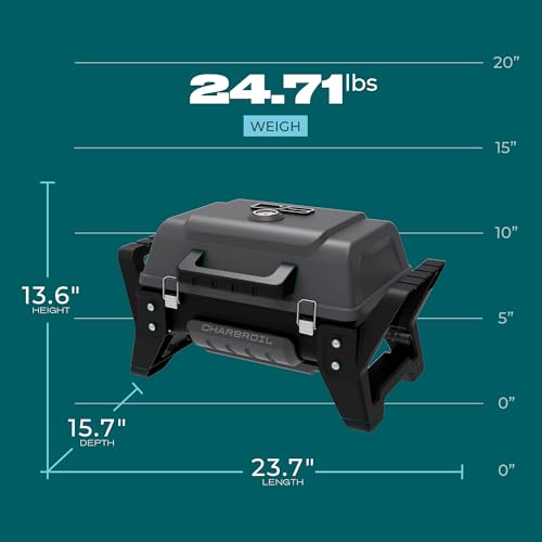 Charbroil Grill2Go X200 Portable Gas Grill Dark Grey 200 sq in Tabletop Camping