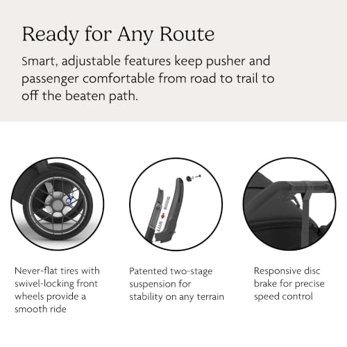 UPPAbaby Ridge V2 All-Terrain Jogging Stroller - James Variation, Black