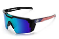 Heat Wave Visual Future Tech Z87+ Custom Sunglasses - USA Stars & Stripes / Galaxy Blue