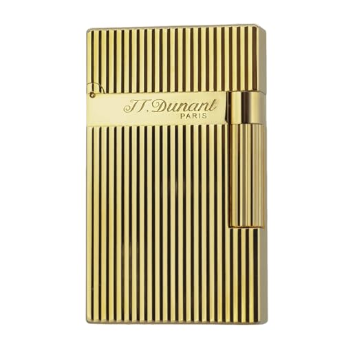Gold Classic Ligne 2 Brass Lighter with Iconic Ping Sound - Gift-Ready