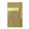 Gold Classic Ligne 2 Brass Lighter with Iconic Ping Sound - Gift-Ready